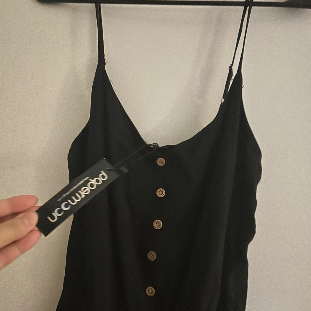 brand new with tags Blaxk wide leg jump suit - brand is Papermoon Size small